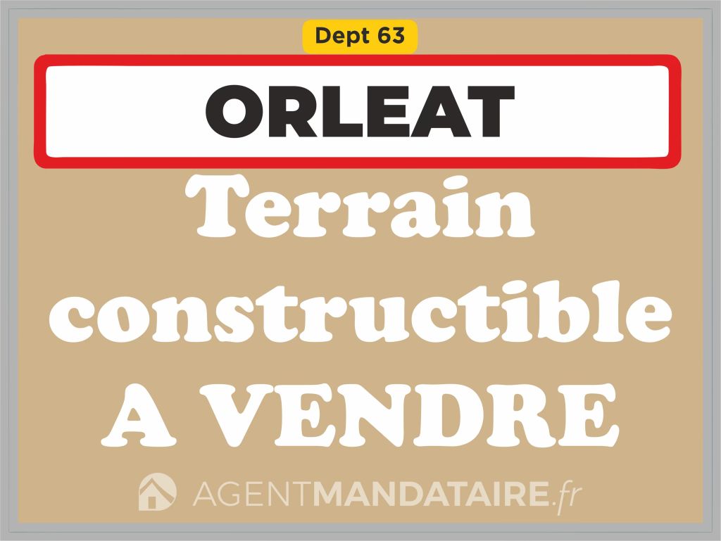 Terrain constructible 1292 m²